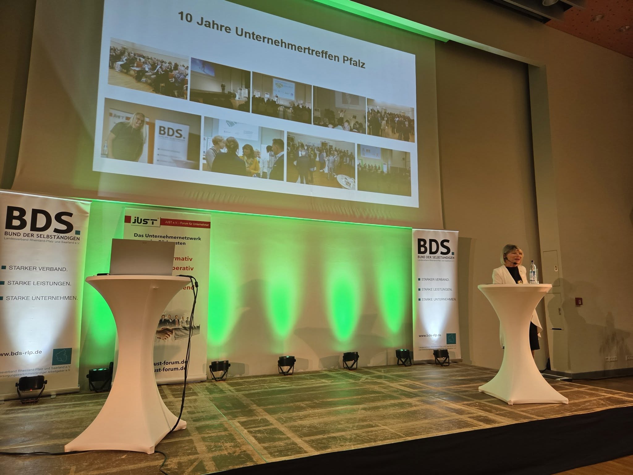 Bühne beim 10. Unternehmertreffen Pfalz