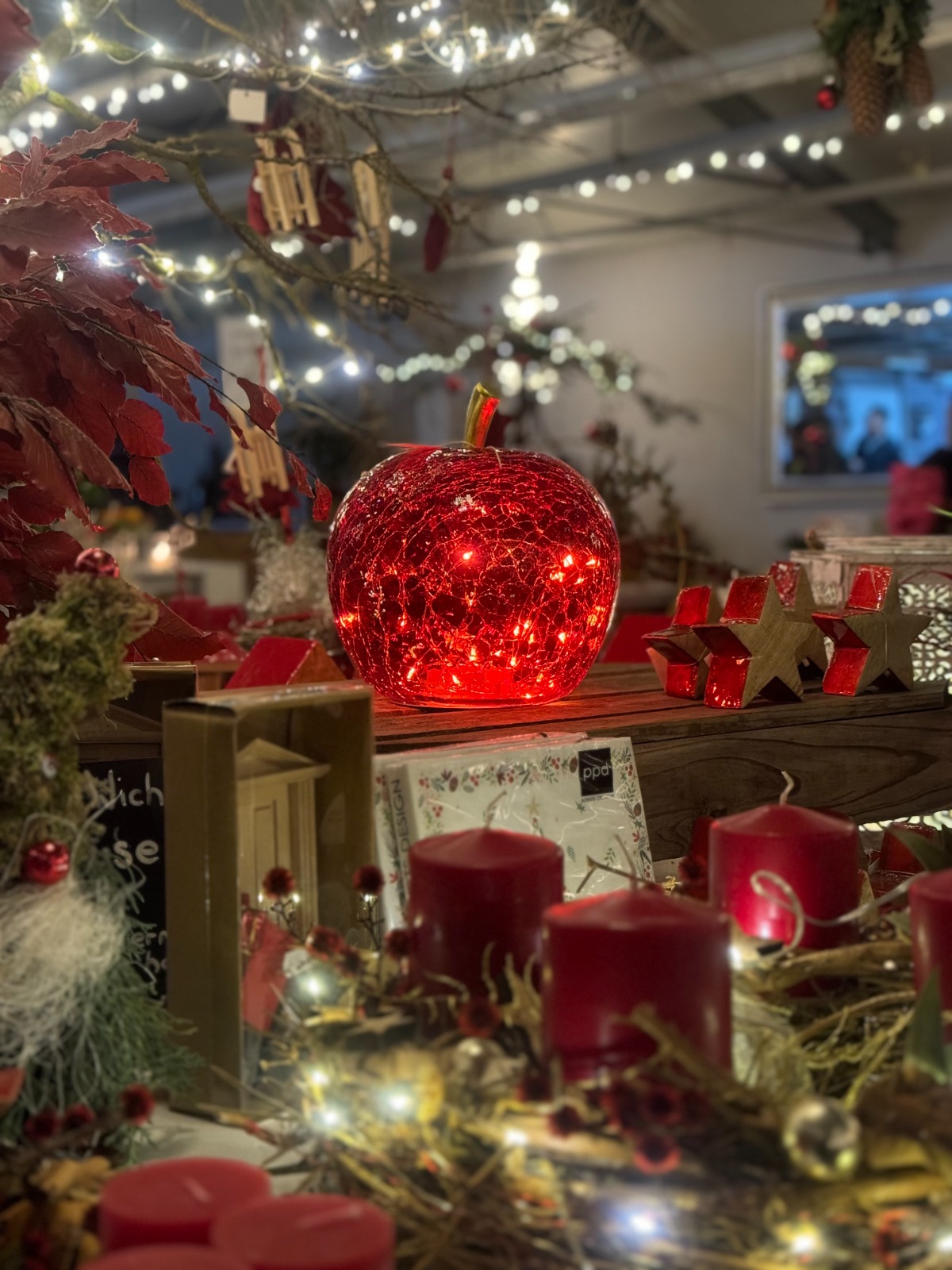 Weihnachtliche Dekoration bei Neumanns in Speyer